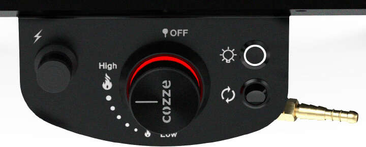 COZZE 17" Gas-Pizzaofen mit drehbarem Stein